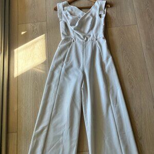 Sophisticated White Women's Jumpsuit Size 4
